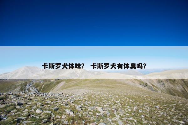 卡斯罗犬体味？ 卡斯罗犬有体臭吗？