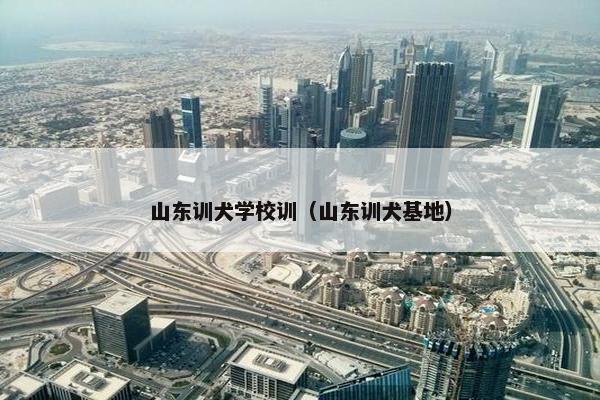 山东训犬学校训（山东训犬基地）
