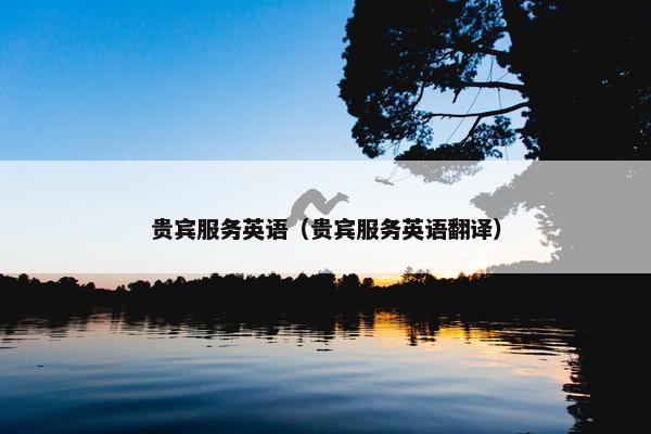 贵宾服务英语（贵宾服务英语翻译）