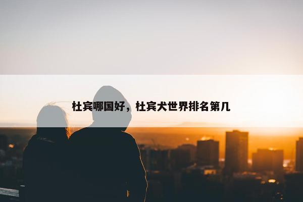 杜宾哪国好，杜宾犬世界排名第几