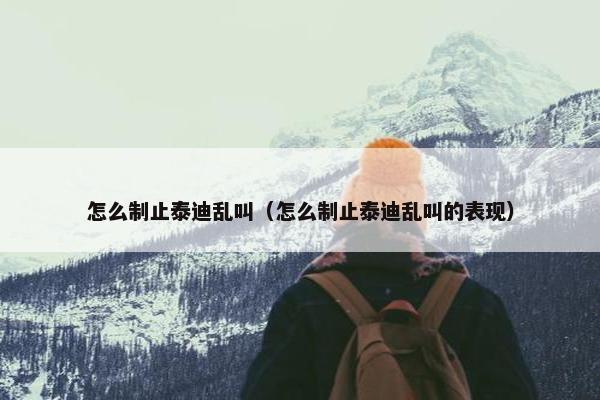 怎么制止泰迪乱叫（怎么制止泰迪乱叫的表现）