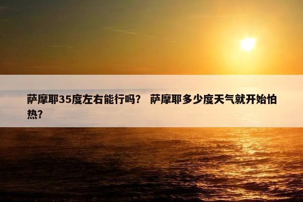 萨摩耶35度左右能行吗？ 萨摩耶多少度天气就开始怕热？