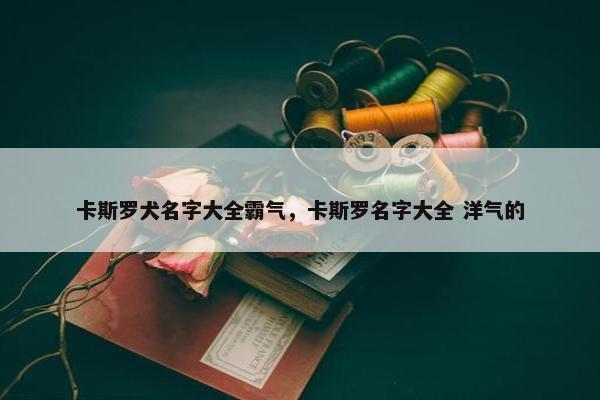 卡斯罗犬名字大全霸气，卡斯罗名字大全 洋气的