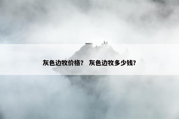 灰色边牧价格？ 灰色边牧多少钱？