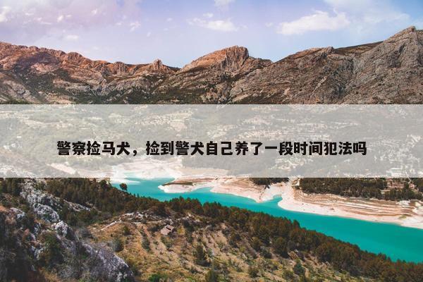 警察捡马犬，捡到警犬自己养了一段时间犯法吗