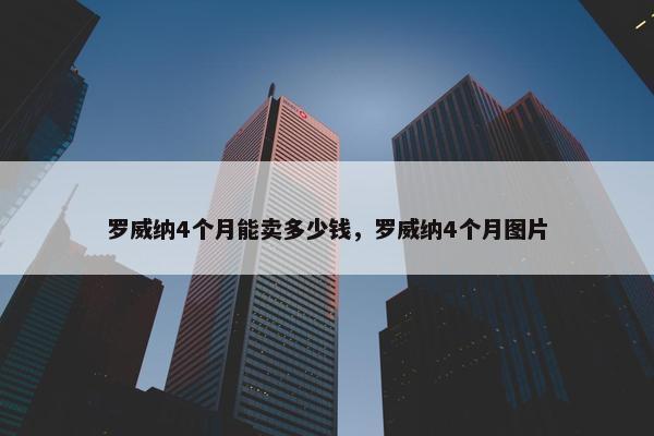 罗威纳4个月能卖多少钱，罗威纳4个月图片
