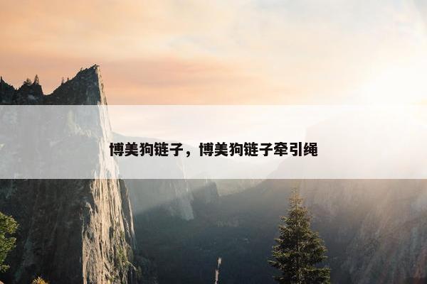 博美狗链子，博美狗链子牵引绳