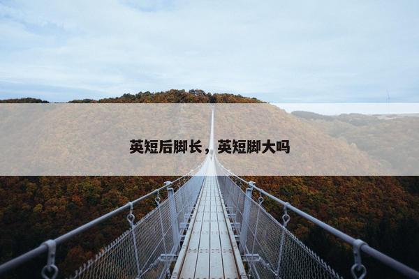 英短后脚长，英短脚大吗