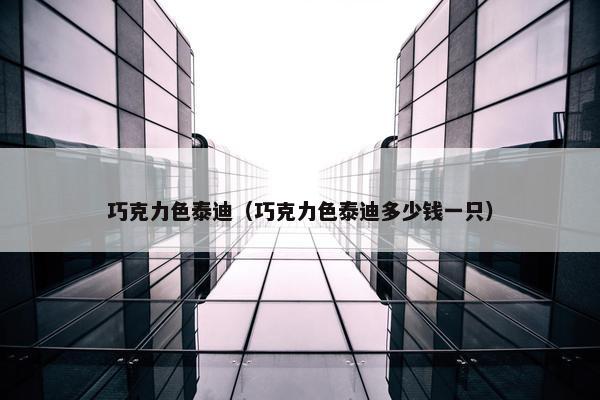 巧克力色泰迪（巧克力色泰迪多少钱一只）