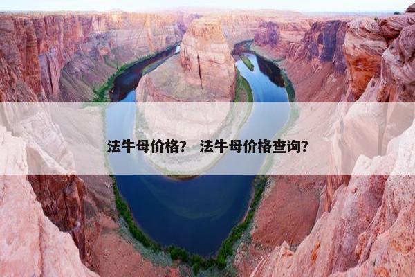 法牛母价格？ 法牛母价格查询？