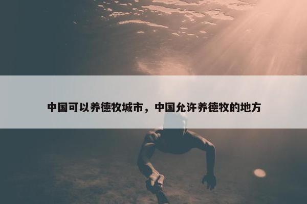 中国可以养德牧城市，中国允许养德牧的地方