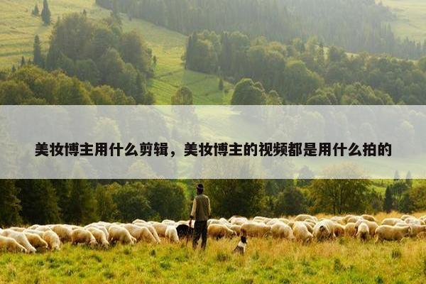 美妆博主用什么剪辑，美妆博主的视频都是用什么拍的