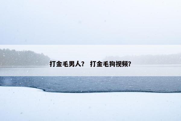 打金毛男人？ 打金毛狗视频？