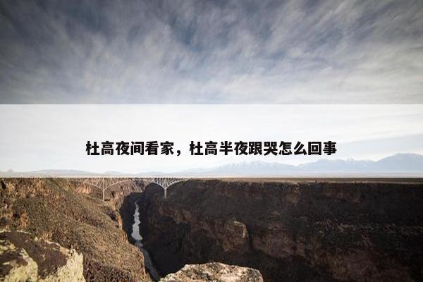 杜高夜间看家，杜高半夜跟哭怎么回事