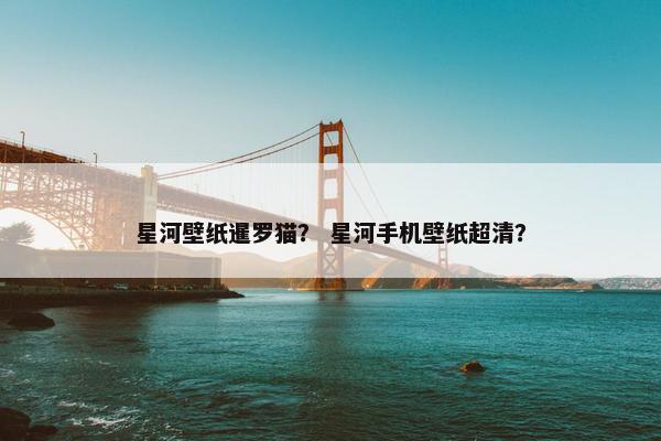星河壁纸暹罗猫？ 星河手机壁纸超清？