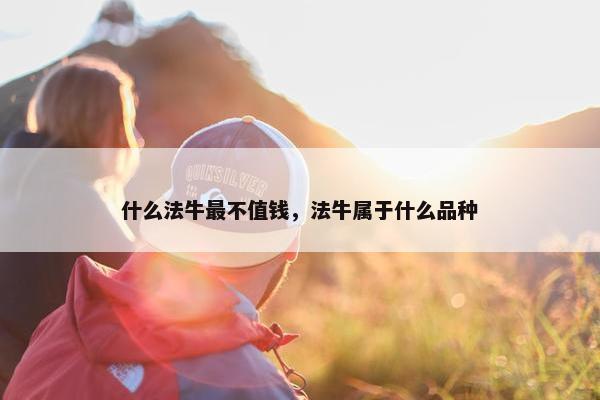 什么法牛最不值钱，法牛属于什么品种