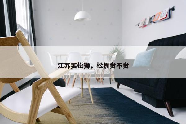 江苏买松狮，松狮贵不贵