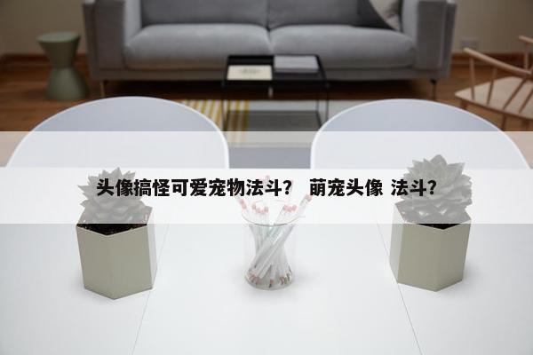 头像搞怪可爱宠物法斗？ 萌宠头像 法斗？