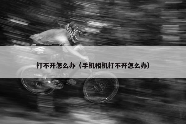 打不开怎么办（手机相机打不开怎么办）