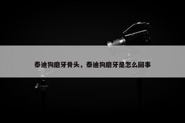 泰迪狗磨牙骨头，泰迪狗磨牙是怎么回事