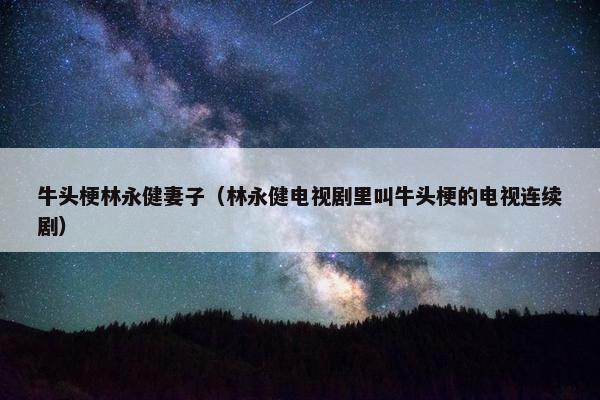 牛头梗林永健妻子（林永健电视剧里叫牛头梗的电视连续剧）