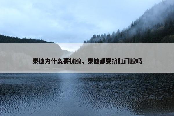 泰迪为什么要挤腺，泰迪都要挤肛门腺吗
