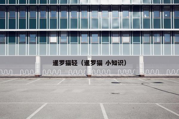 暹罗猫轻（暹罗猫 小知识）