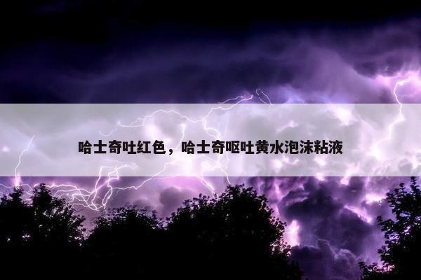 哈士奇吐红色，哈士奇呕吐黄水泡沫粘液