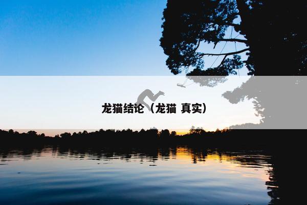龙猫结论（龙猫 真实）