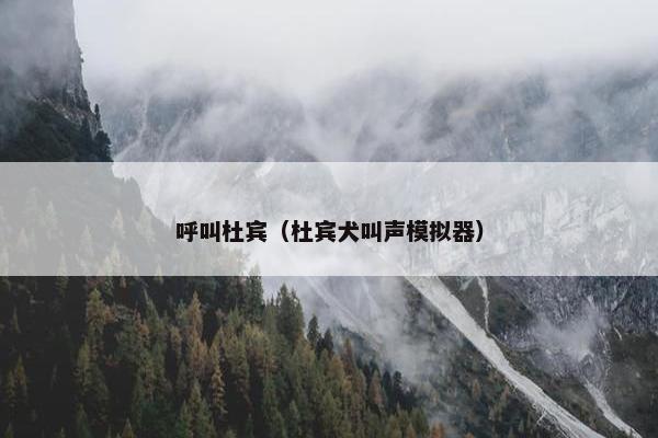 呼叫杜宾（杜宾犬叫声模拟器）