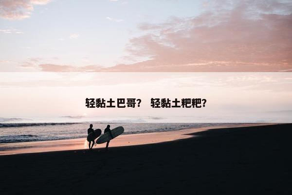 轻黏土巴哥？ 轻黏土粑粑？