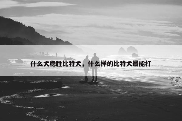什么犬稳胜比特犬，什么样的比特犬最能打