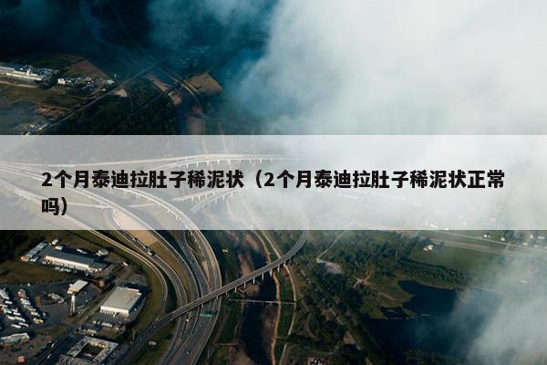 2个月泰迪拉肚子稀泥状（2个月泰迪拉肚子稀泥状正常吗）