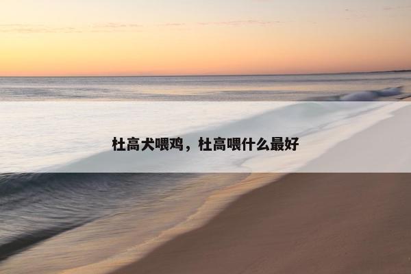 杜高犬喂鸡，杜高喂什么最好