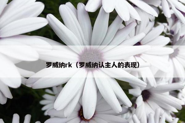 罗威纳rk（罗威纳认主人的表现）