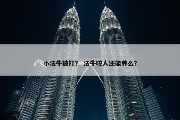 小法牛被打？ 法牛咬人还能养么？