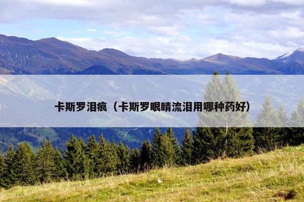 卡斯罗泪痕（卡斯罗眼睛流泪用哪种药好）