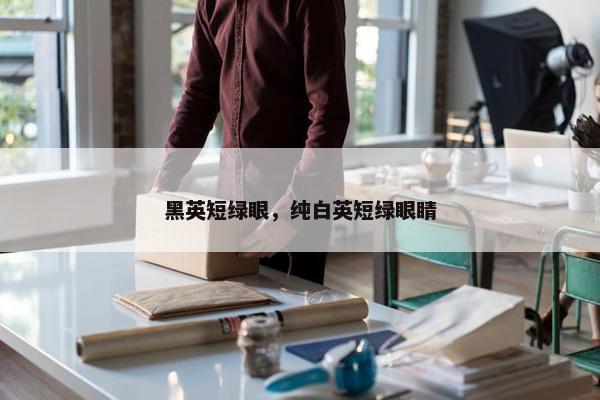 黑英短绿眼，纯白英短绿眼睛