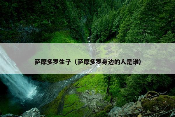 萨摩多罗生子（萨摩多罗身边的人是谁）