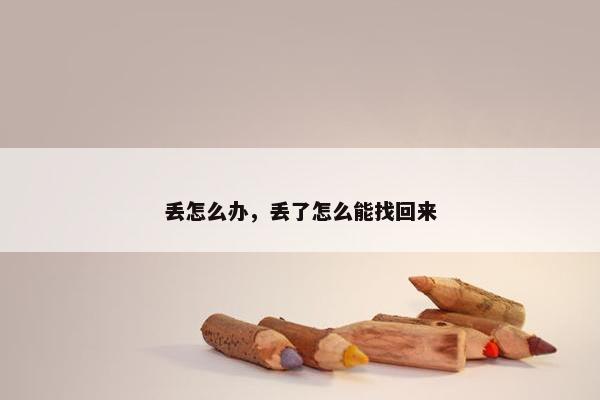 丢怎么办，丢了怎么能找回来