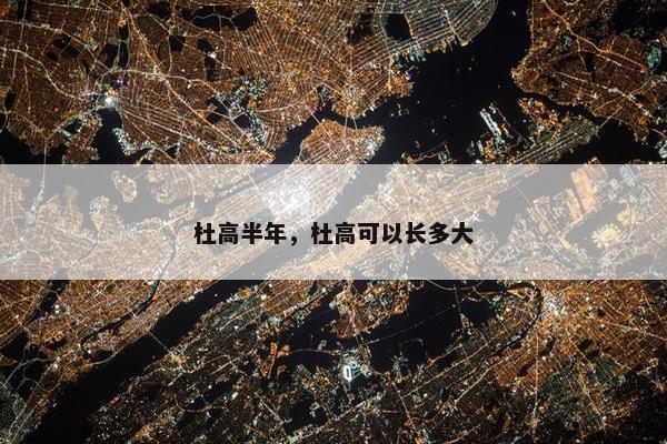 杜高半年，杜高可以长多大