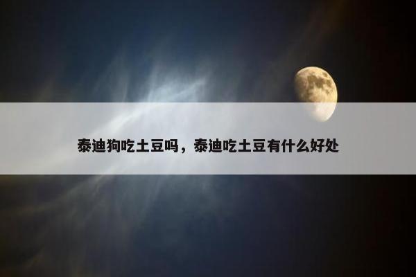 泰迪狗吃土豆吗，泰迪吃土豆有什么好处