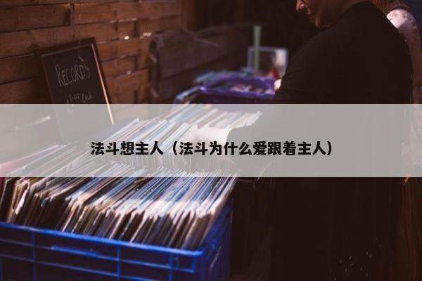 法斗想主人（法斗为什么爱跟着主人）