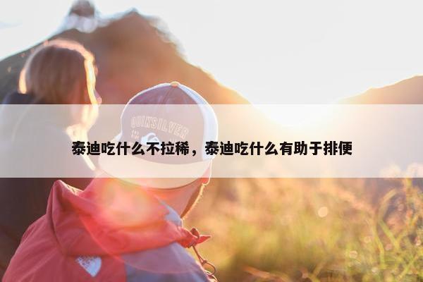 泰迪吃什么不拉稀，泰迪吃什么有助于排便