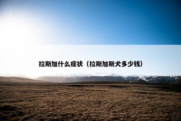 拉斯加什么症状（拉斯加斯犬多少钱）
