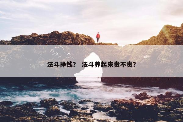 法斗挣钱？ 法斗养起来贵不贵？