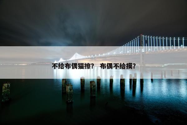 不给布偶猫擦？ 布偶不给摸？