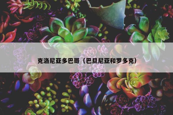 克洛尼亚多巴哥（巴旦尼亚和罗多克）