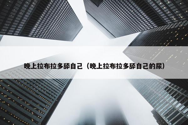 晚上拉布拉多舔自己（晚上拉布拉多舔自己的尿）