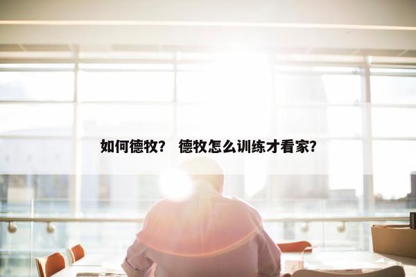 如何德牧？ 德牧怎么训练才看家？